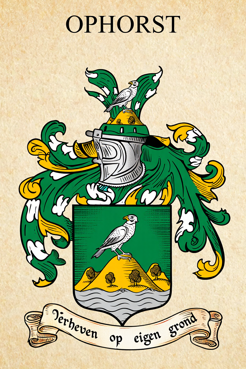 Familiewapen van de achternaam OPHORST (vergrendeld)