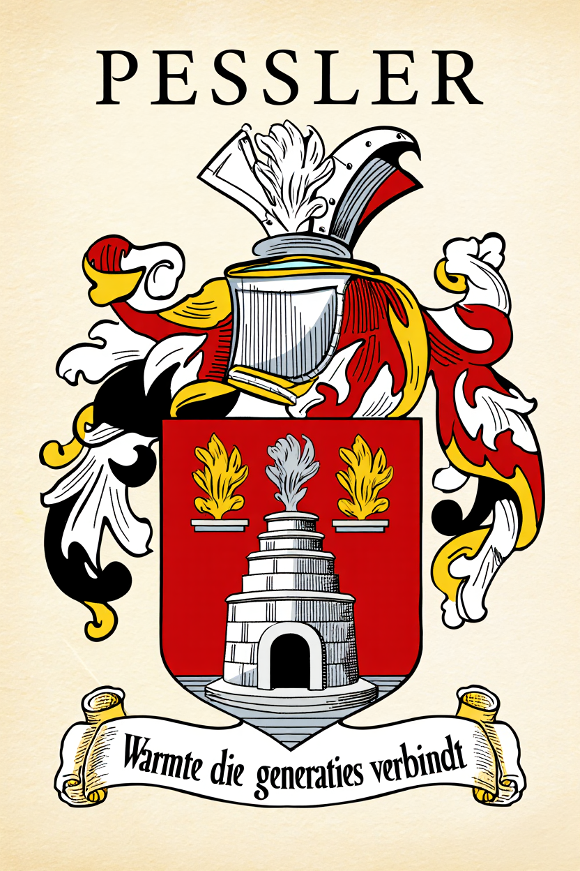 Familiewapen van de achternaam PESSLER (vergrendeld)