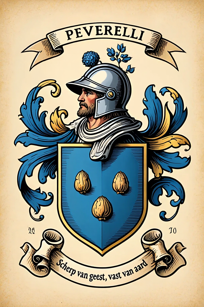 Familiewapen van de achternaam PEVERELLI