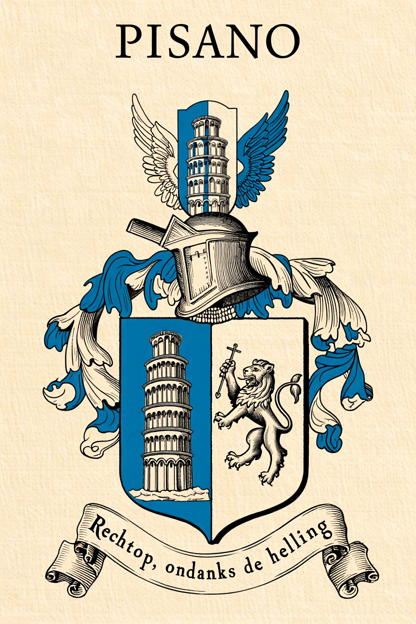 Familiewapen van de achternaam PISANO (vergrendeld)