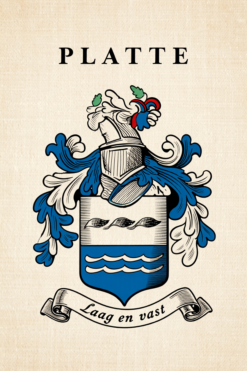 Familiewapen van de achternaam PLATTE