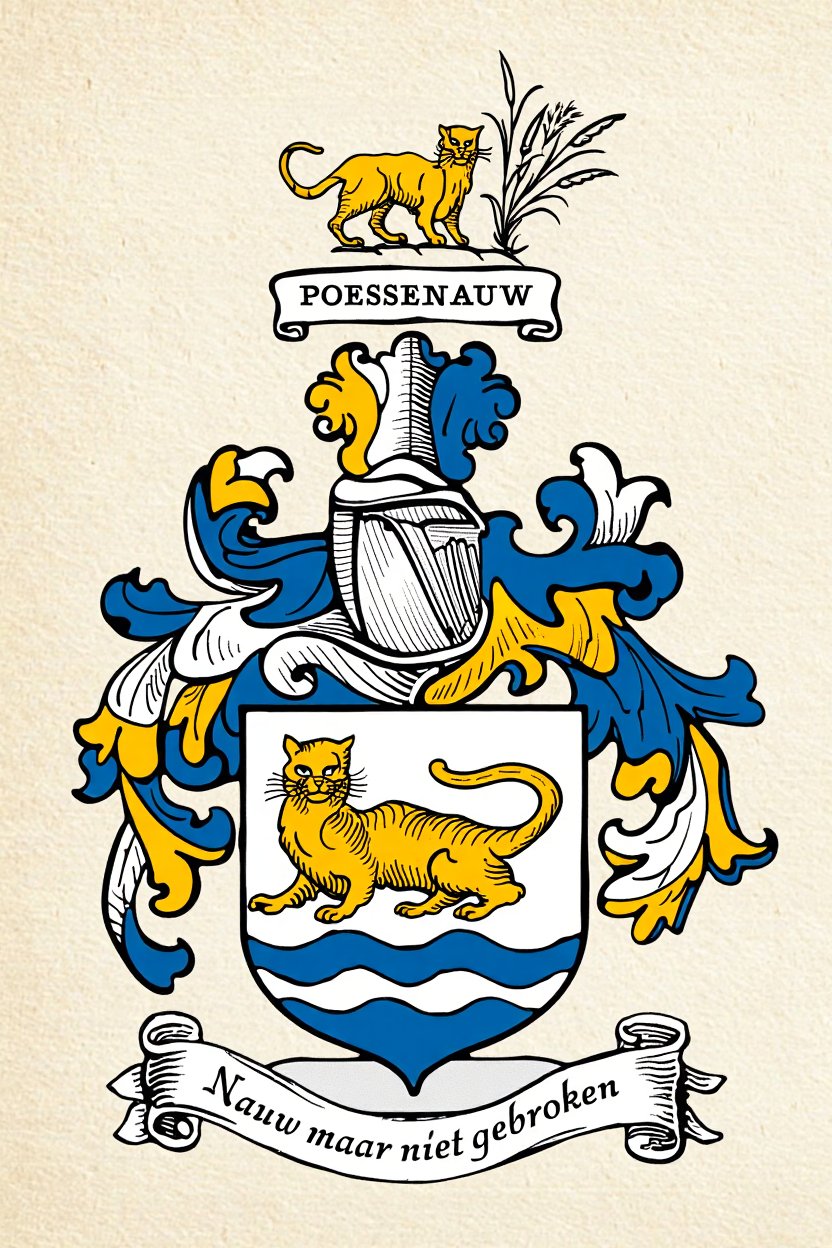 Familiewapen van de achternaam POESSENAUW