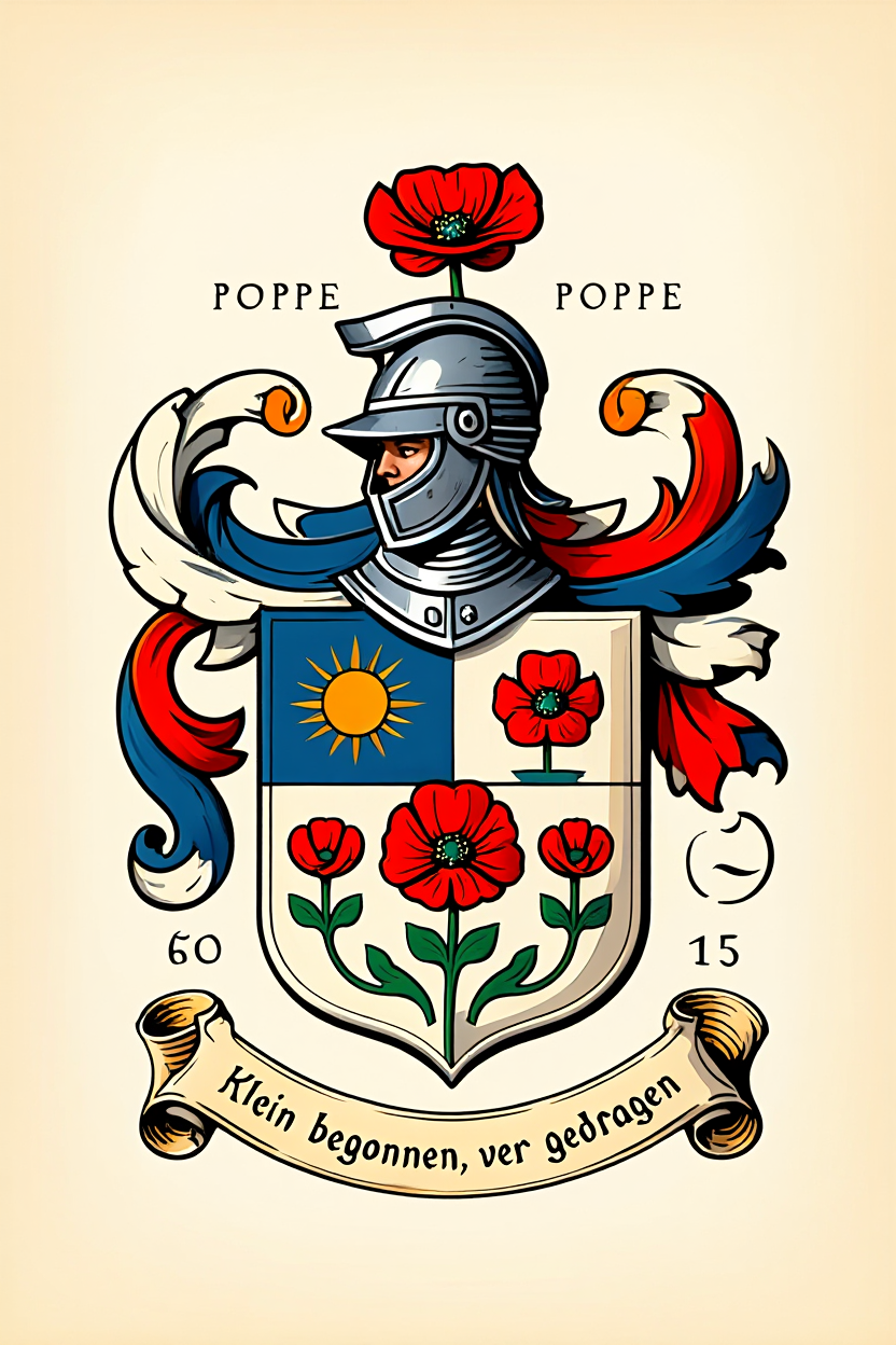 Familiewapen van de achternaam POPPE