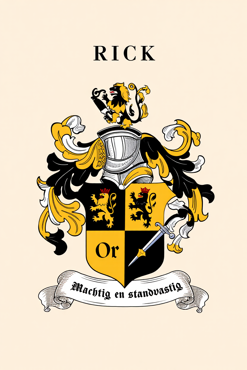 Familiewapen van de achternaam RICK
