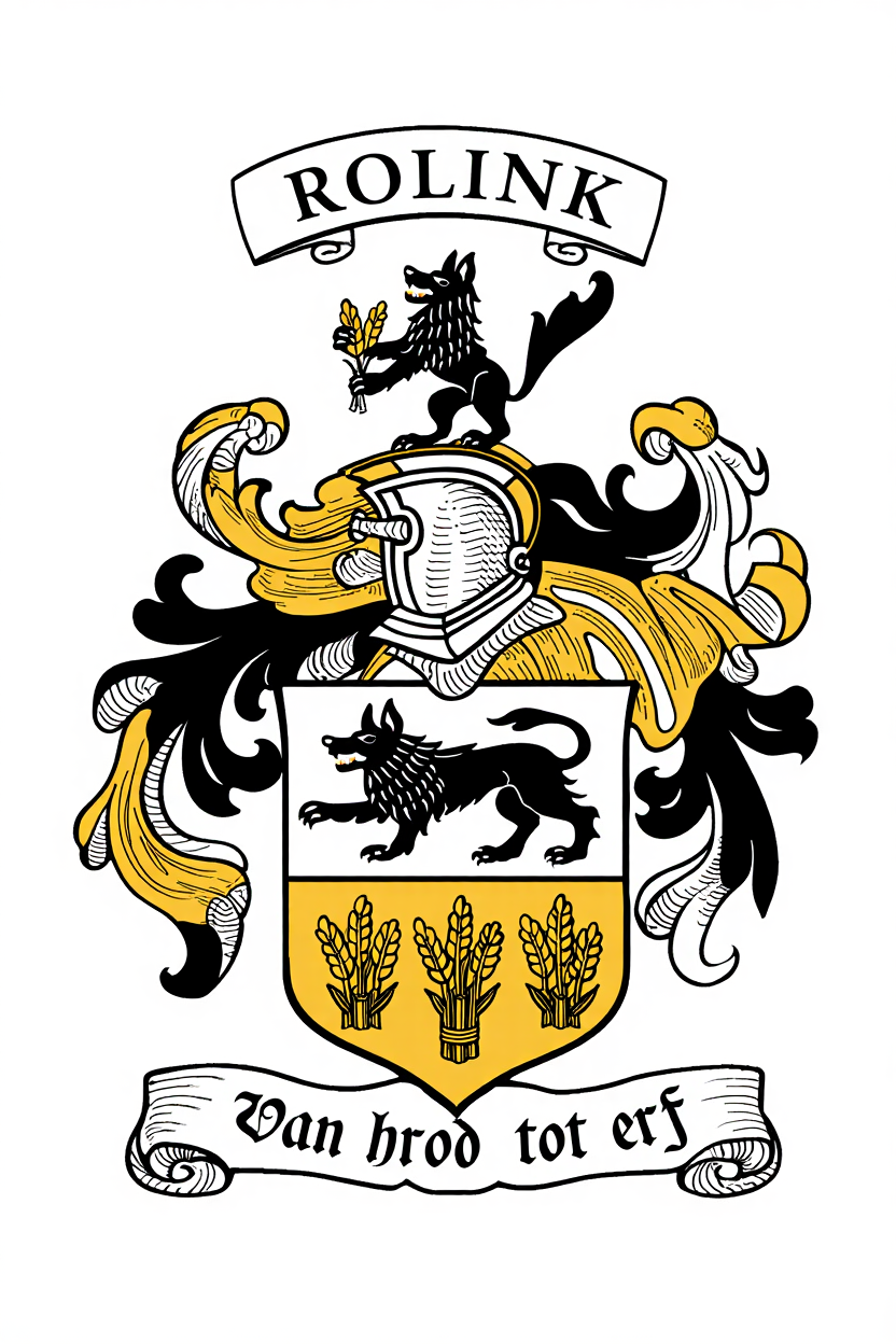 Familiewapen van de achternaam ROLINK (vergrendeld)