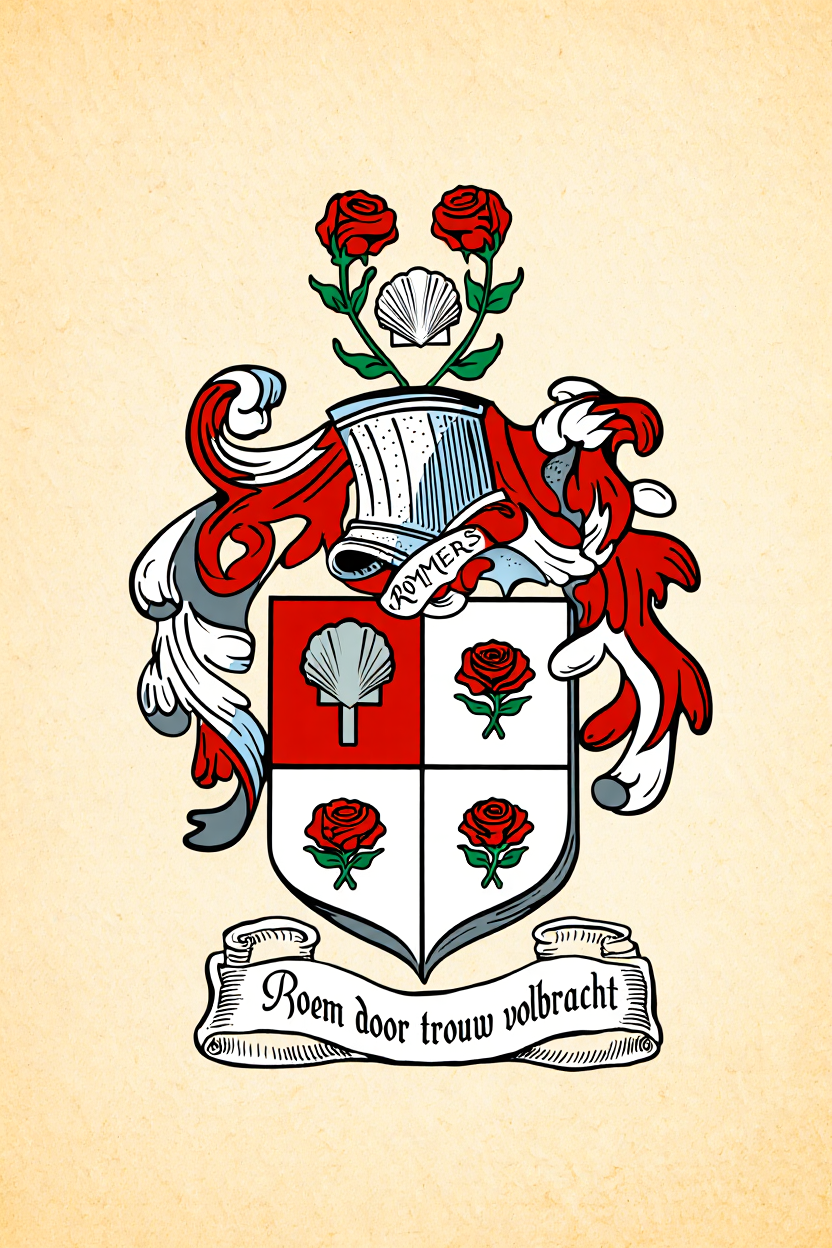 Familiewapen van de achternaam ROMMERS (vergrendeld)
