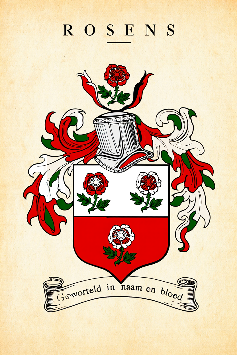 Familiewapen van de achternaam ROSENS (vergrendeld)