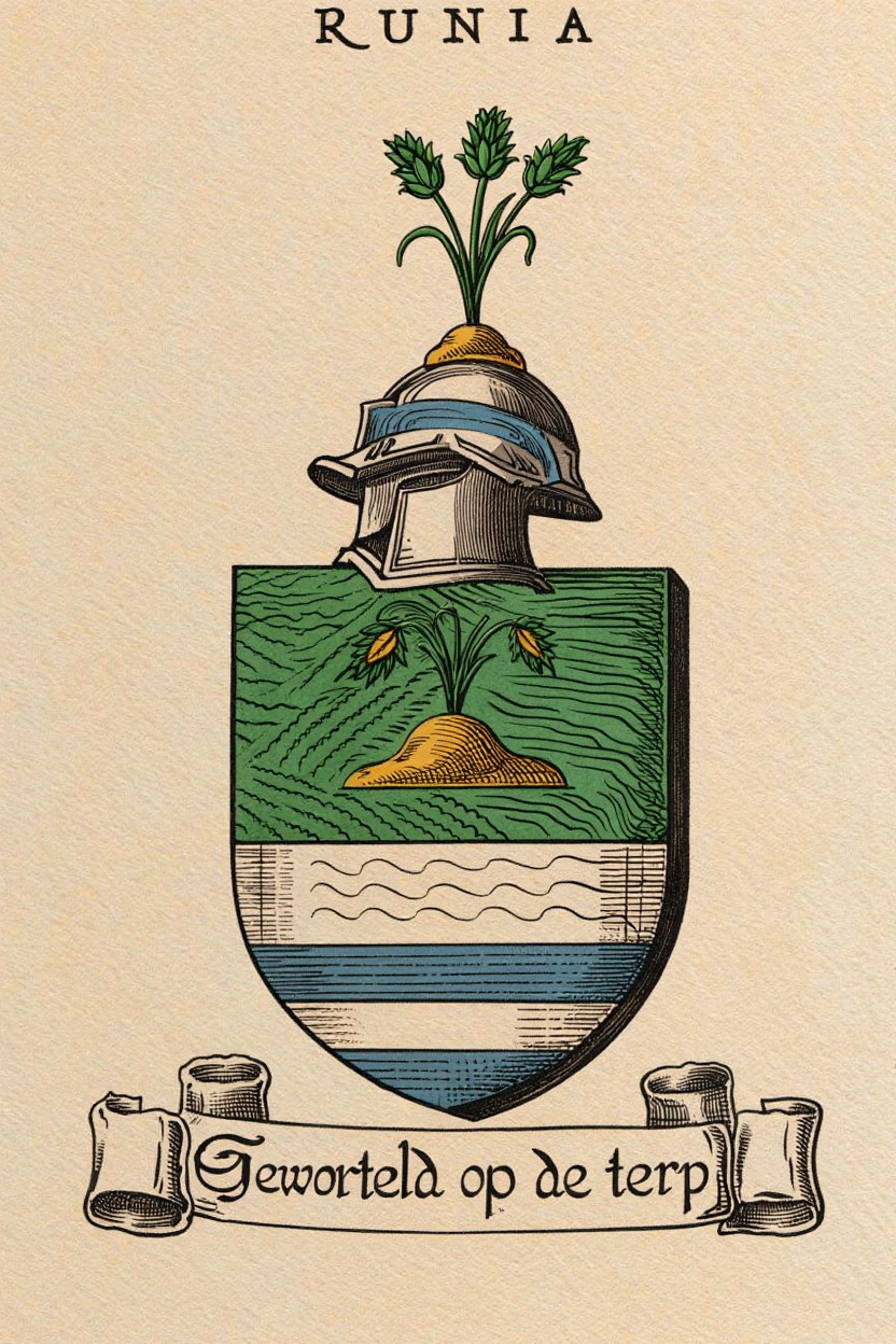 Familiewapen van de achternaam RUNIA (vergrendeld)