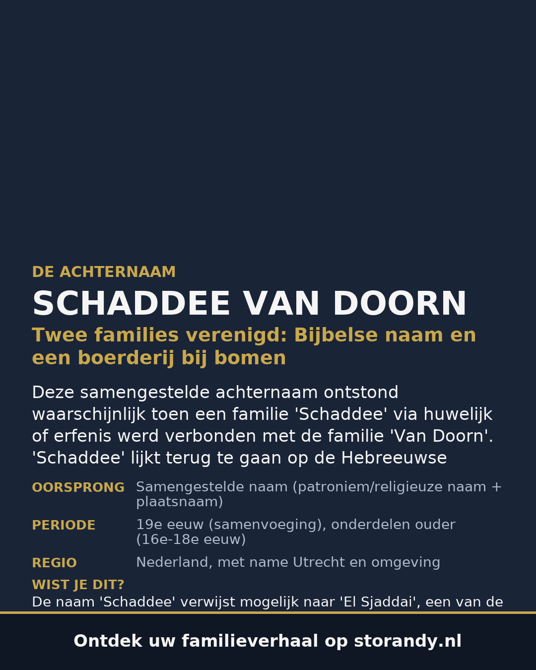 Familiewapen van de achternaam SCHADDEE VAN DOORN