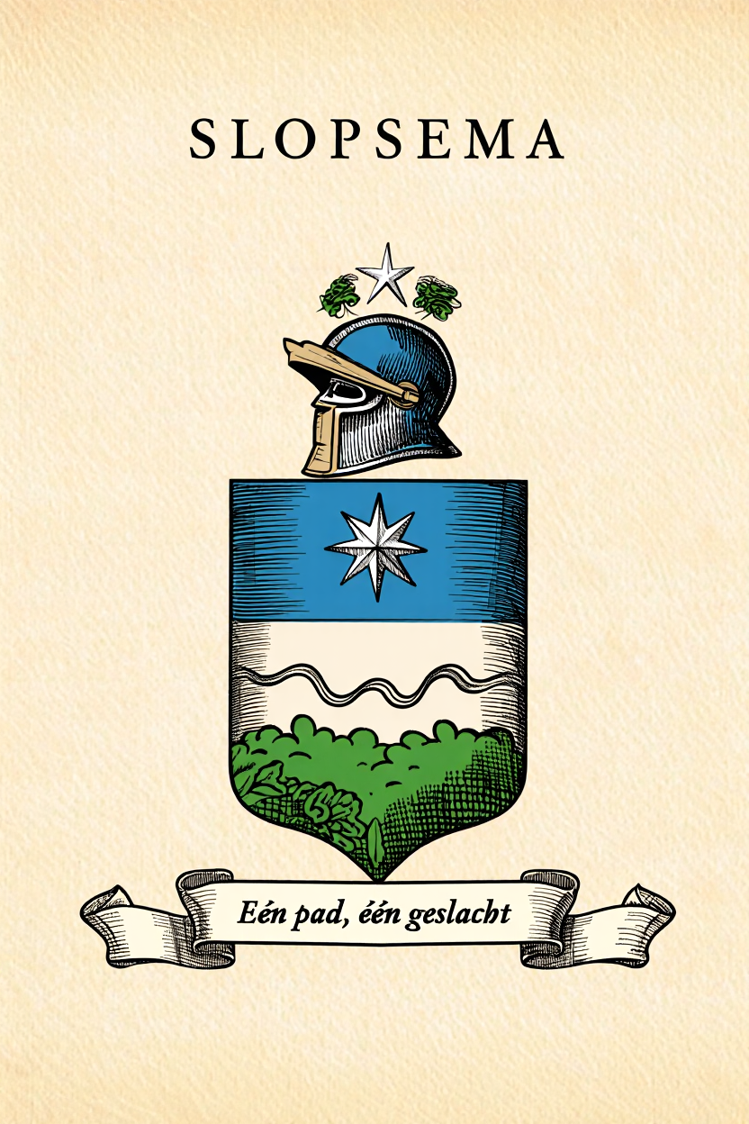 Familiewapen van de achternaam SLOPSEMA (vergrendeld)