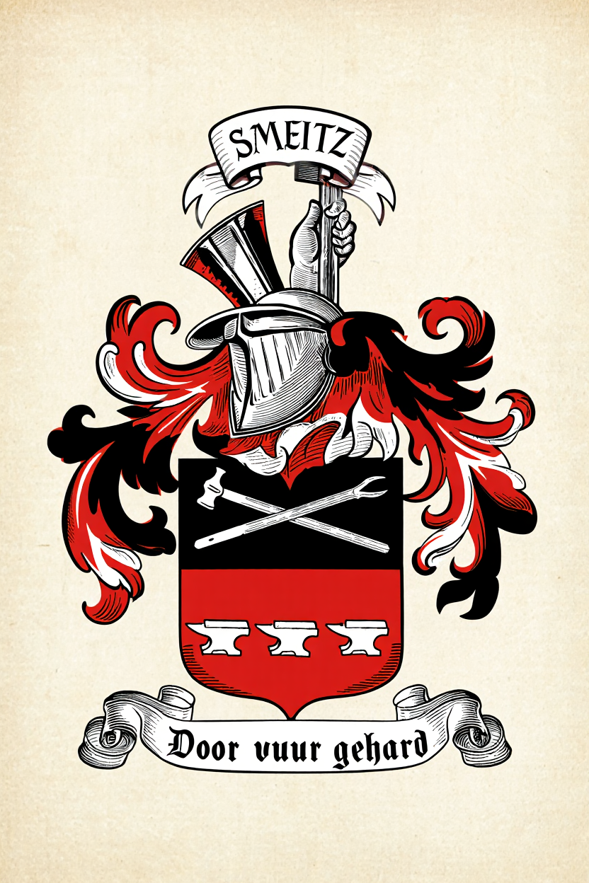 Familiewapen van de achternaam SMEITZ (vergrendeld)