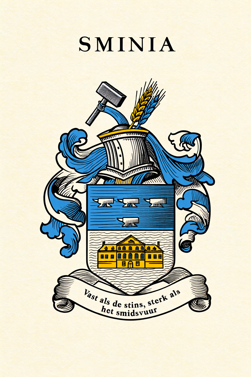 Familiewapen van de achternaam SMINIA (vergrendeld)