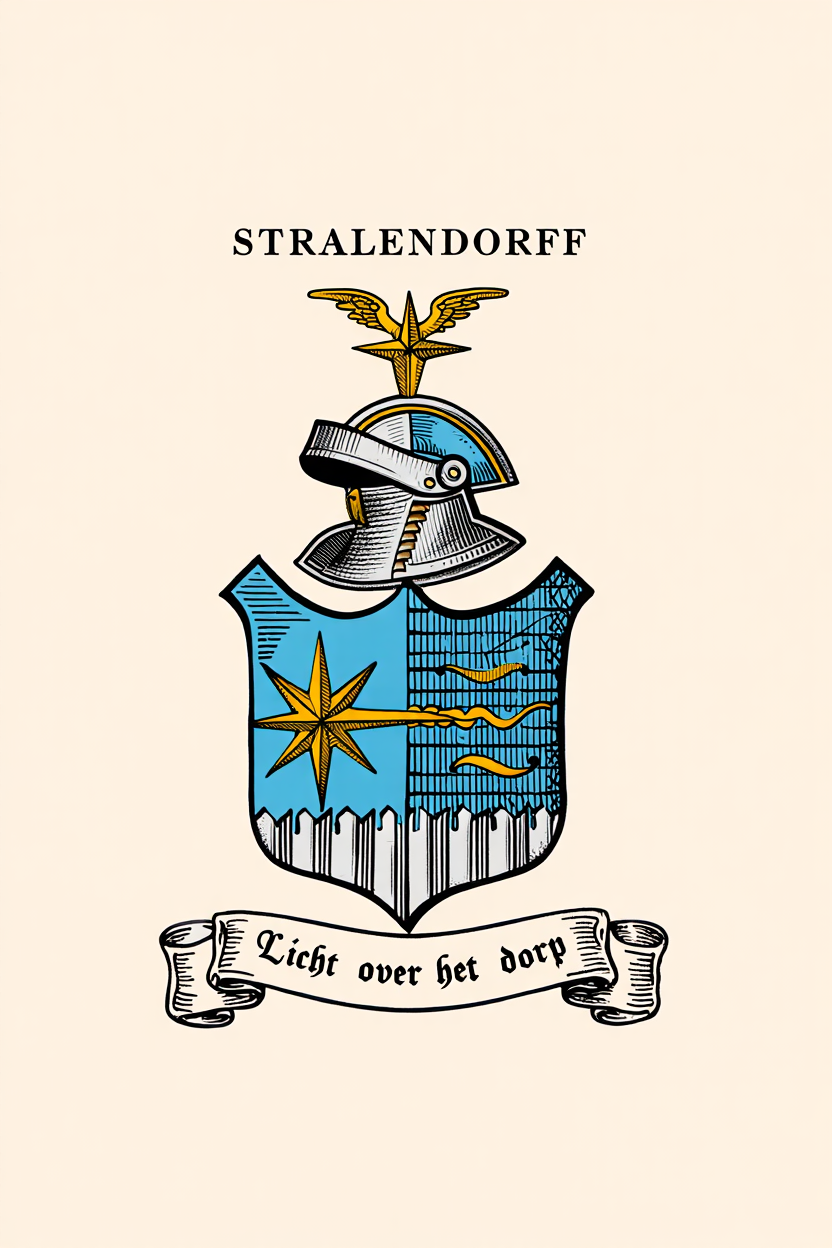 Familiewapen van de achternaam STRALENDORFF (vergrendeld)