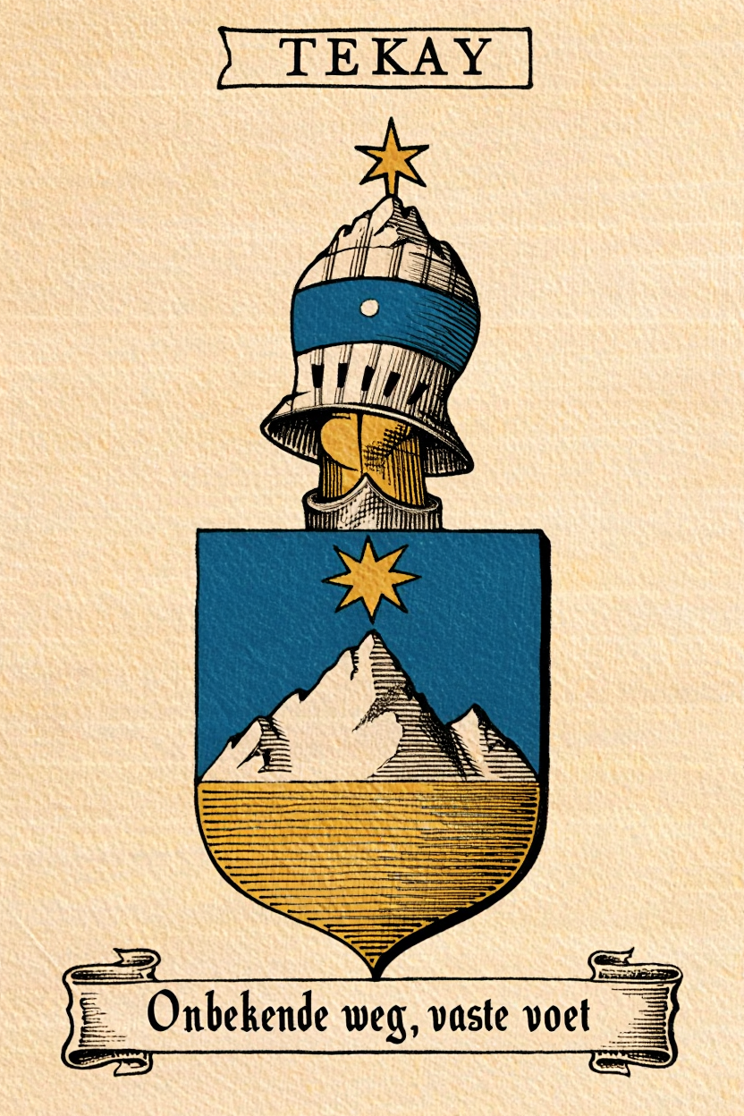 Familiewapen van de achternaam TEKAY (vergrendeld)