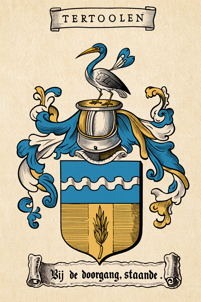 Familiewapen van de achternaam TERTOOLEN (vergrendeld)