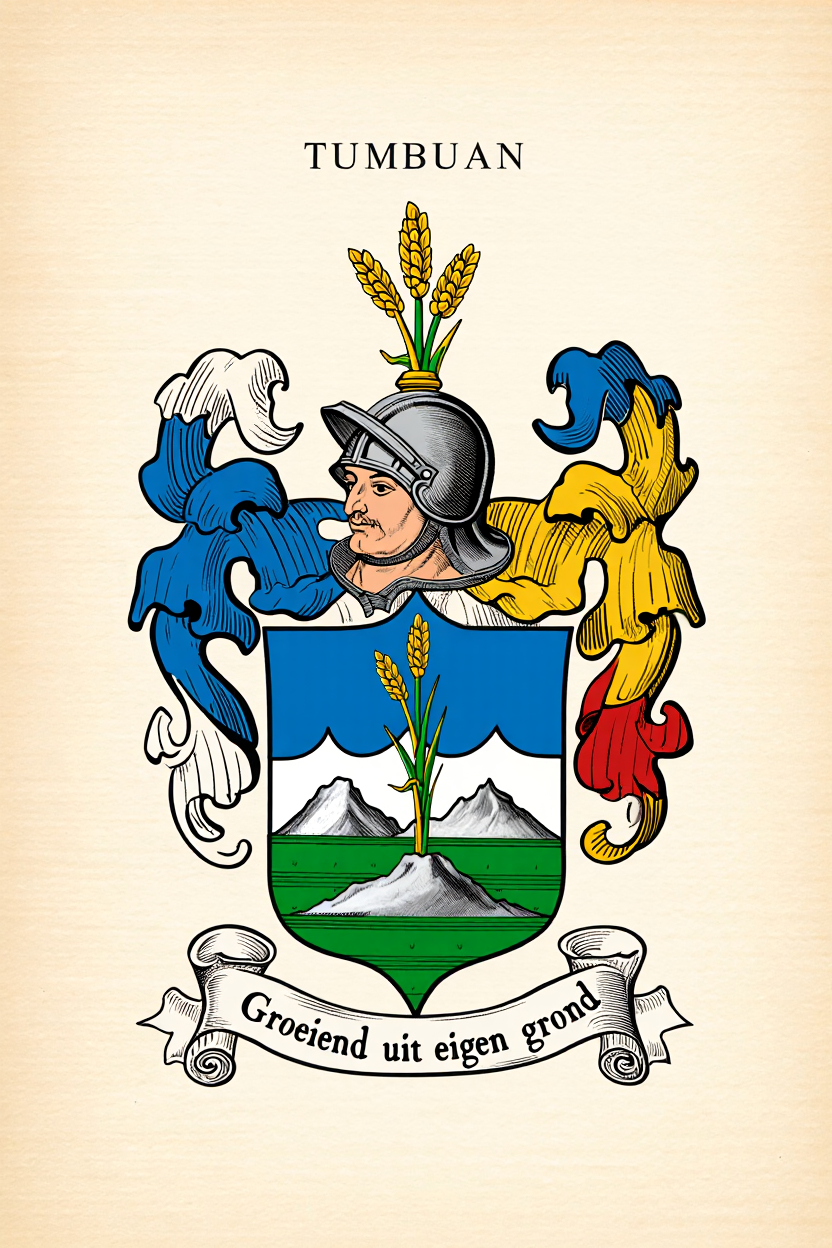 Familiewapen van de achternaam TUMBUAN (vergrendeld)