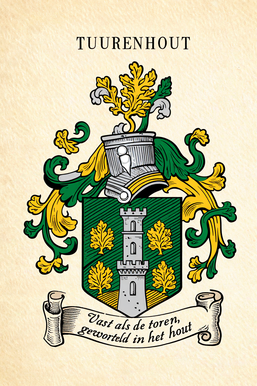 Familiewapen van de achternaam TUURENHOUT (vergrendeld)