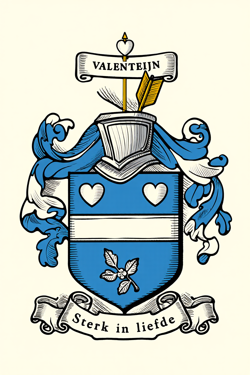 Familiewapen van de achternaam VALENTEIJN (vergrendeld)
