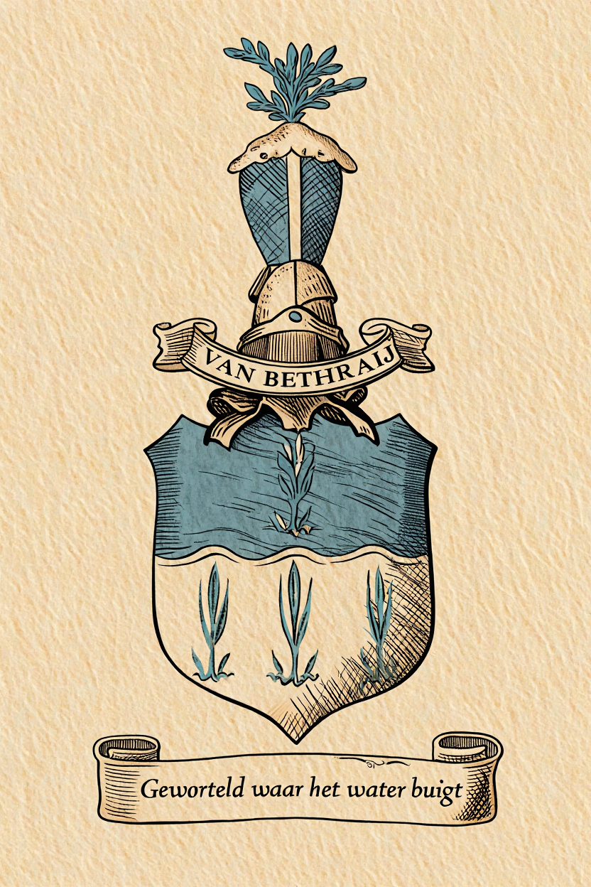 Familiewapen van de achternaam VAN BETHRAIJ (vergrendeld)