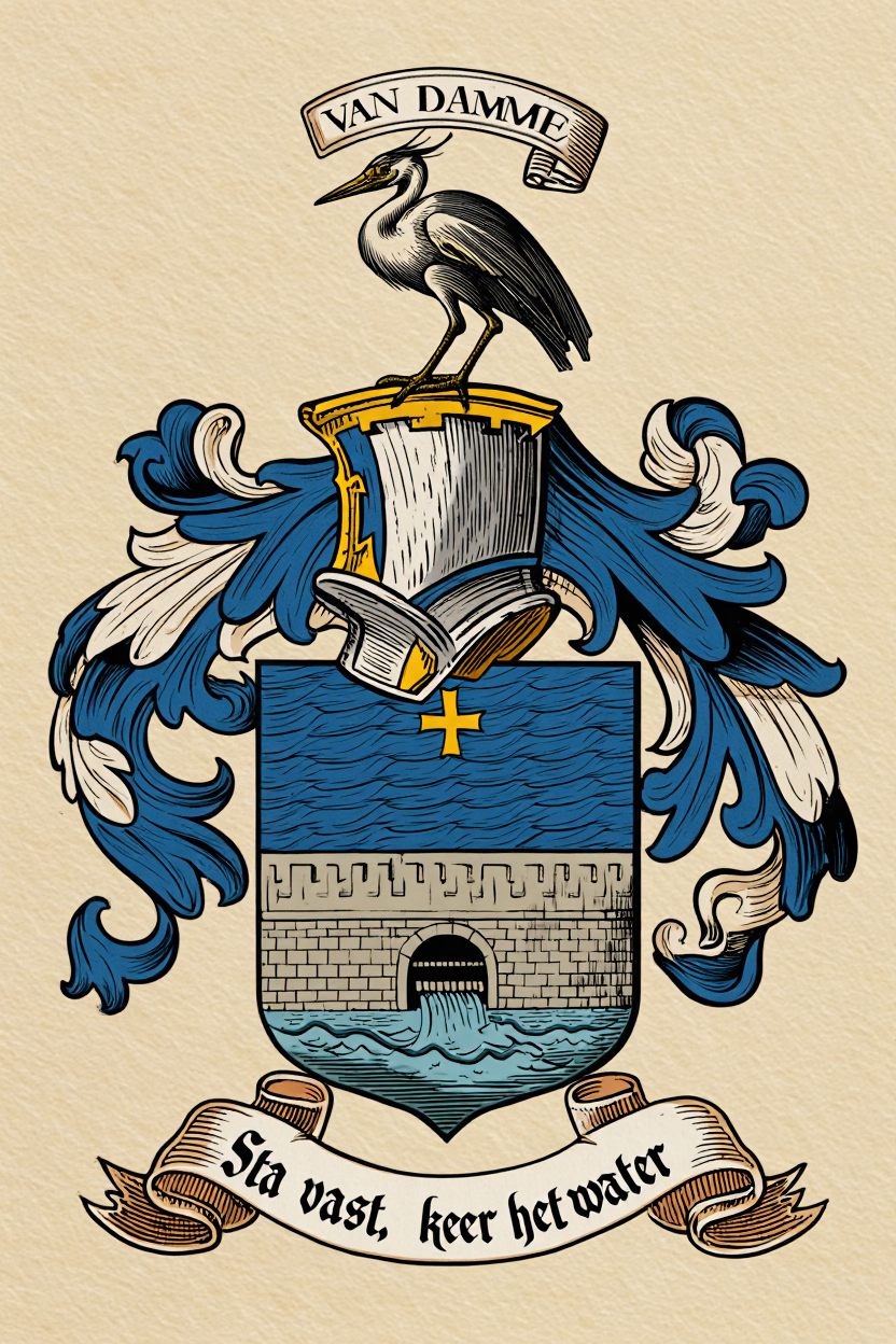 Familiewapen van de achternaam VAN DAMME