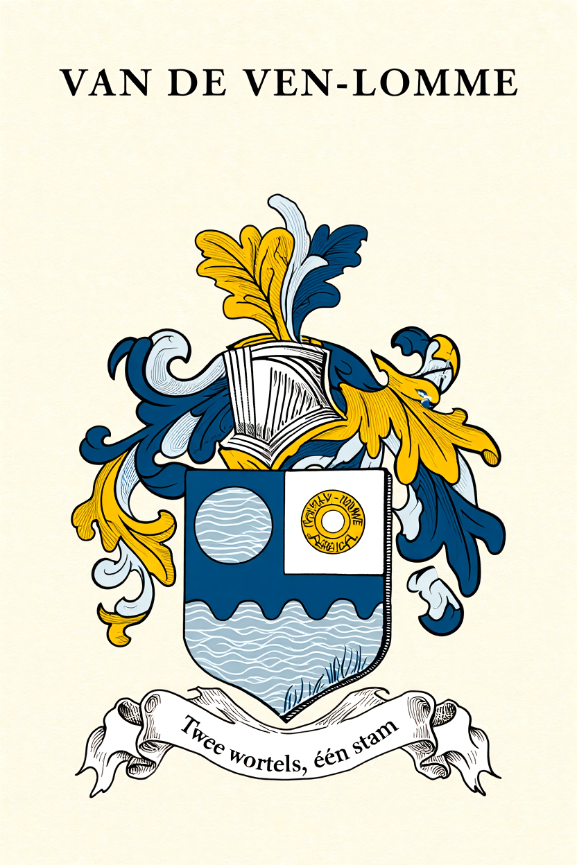 Familiewapen van de achternaam VAN DE VEN-LOMME