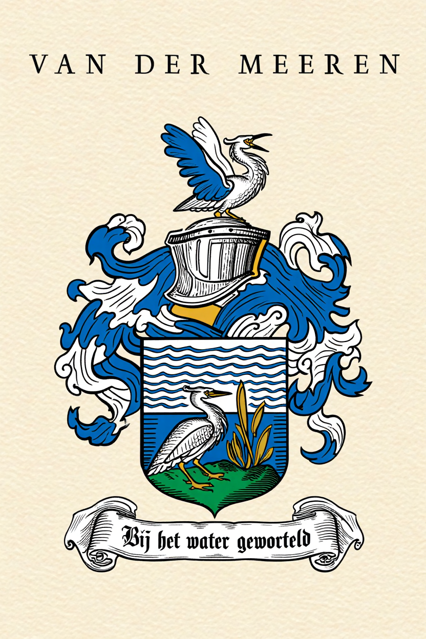 Familiewapen van de achternaam VAN DER MEEREN