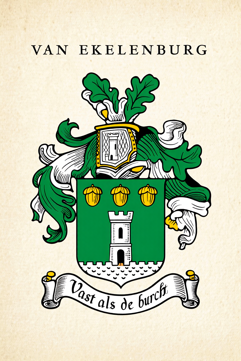 Familiewapen van de achternaam VAN EKELENBURG