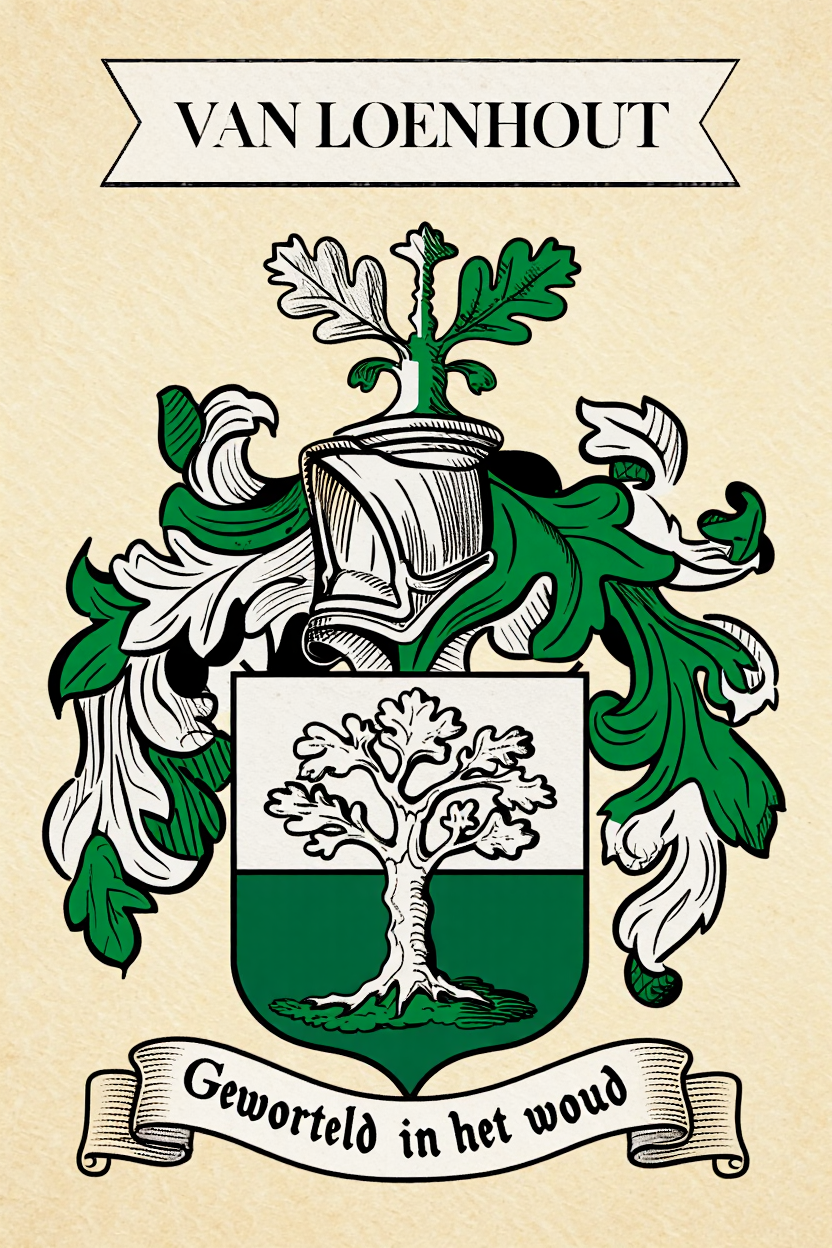 Familiewapen van de achternaam VAN LOENHOUT