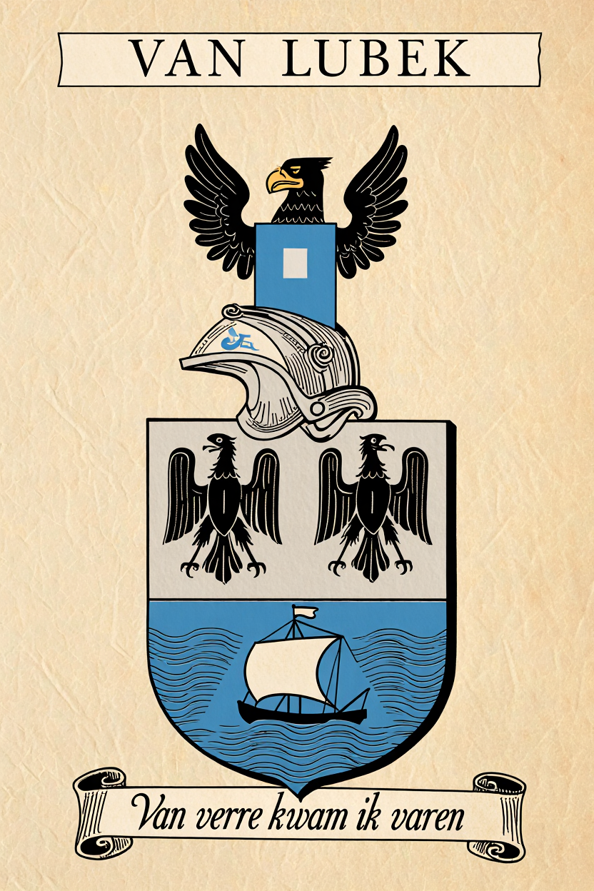 Familiewapen van de achternaam VAN LUBEK