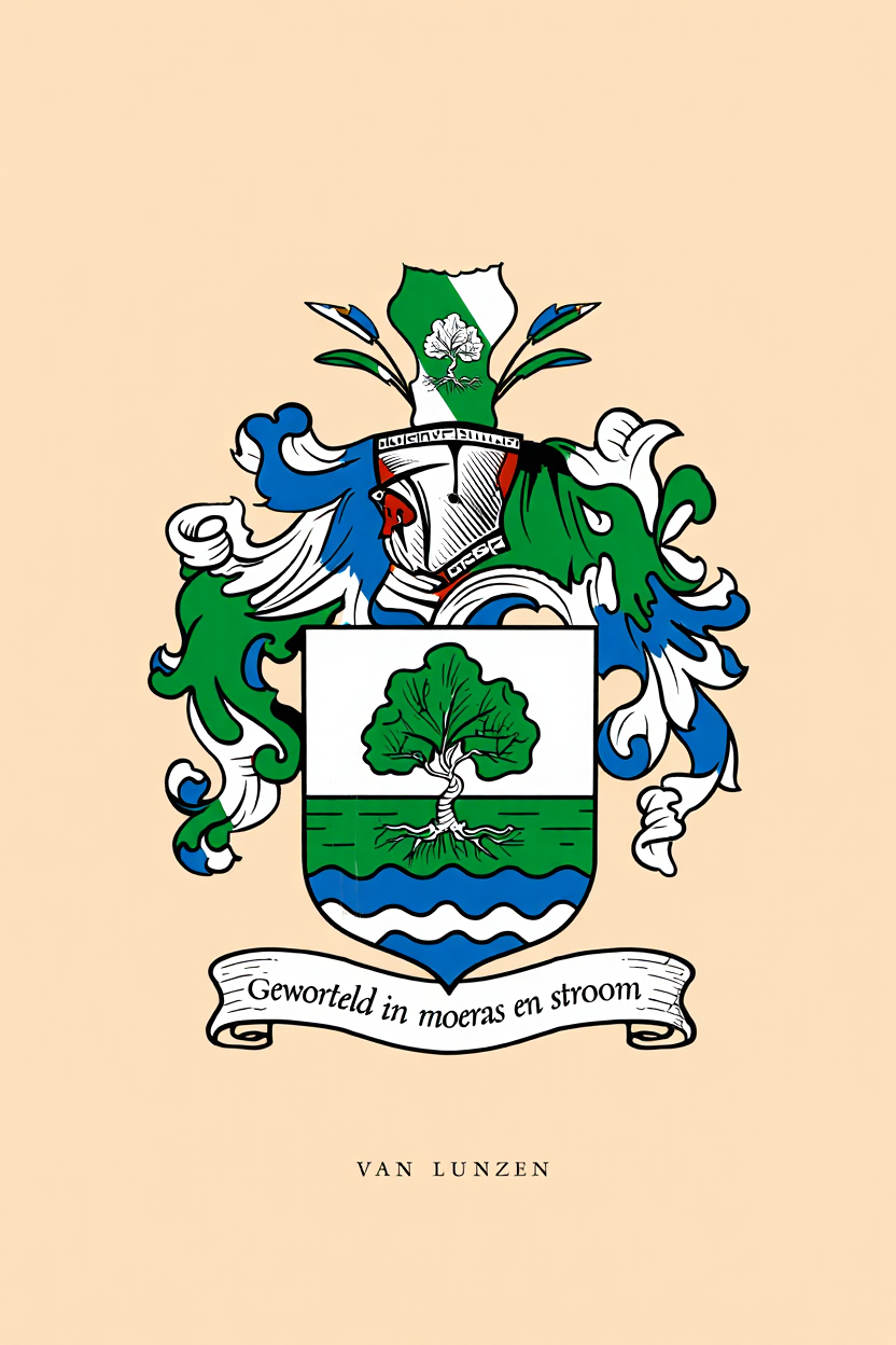 Familiewapen van de achternaam VAN LUNZEN (vergrendeld)