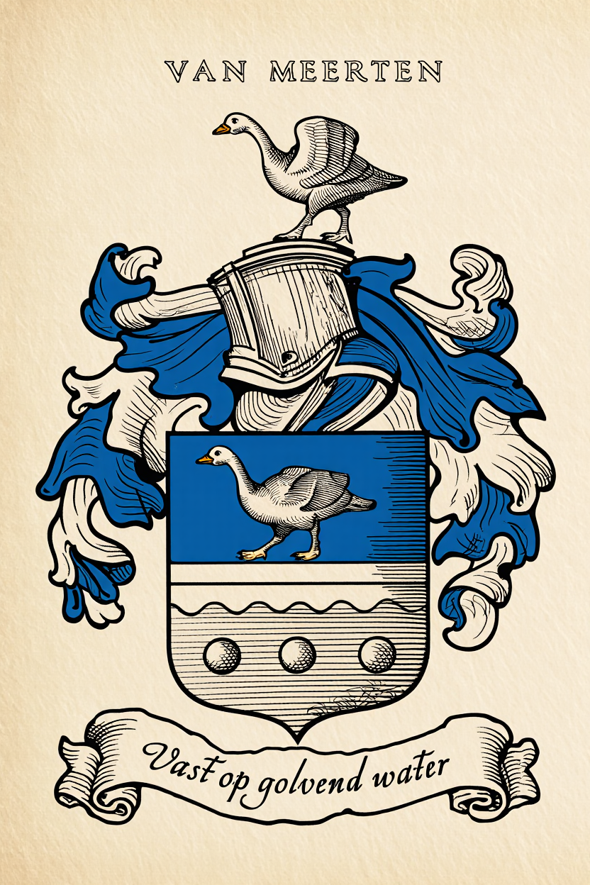 Familiewapen van de achternaam VAN MEERTEN
