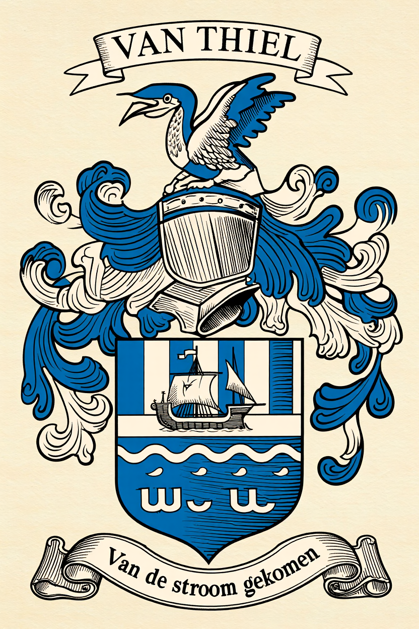 Familiewapen van de achternaam VAN THIEL