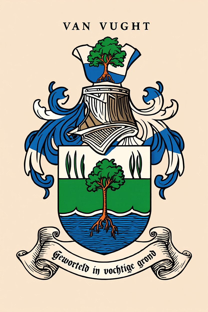 Familiewapen van de achternaam VAN VUGHT