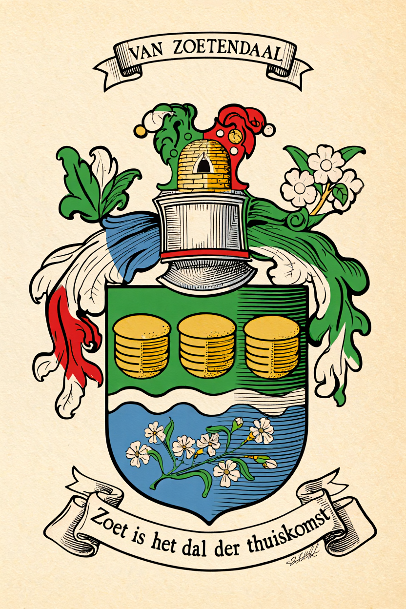 Familiewapen van de achternaam VAN ZOETENDAAL
