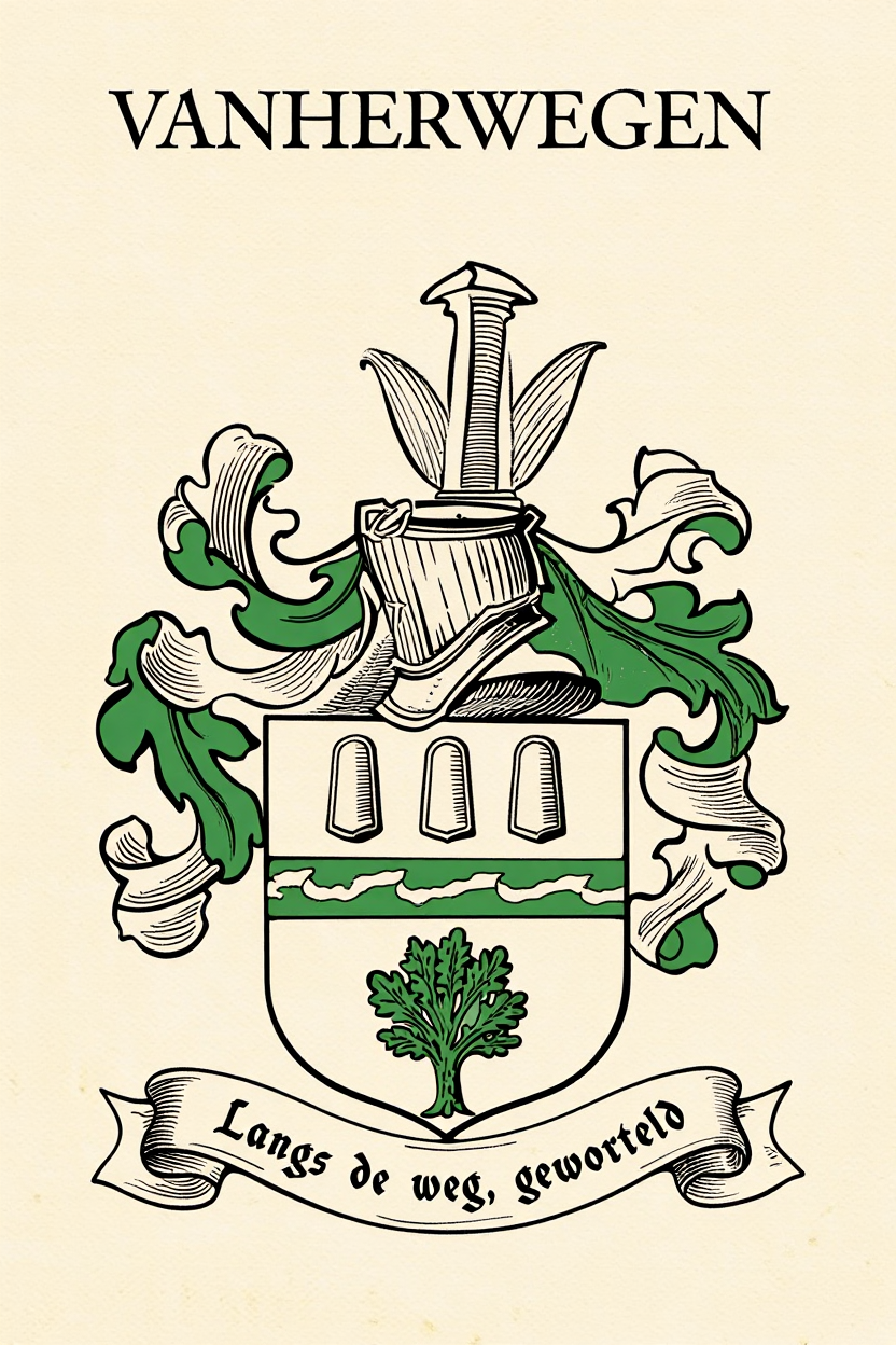 Familiewapen van de achternaam VANHERWEGEN
