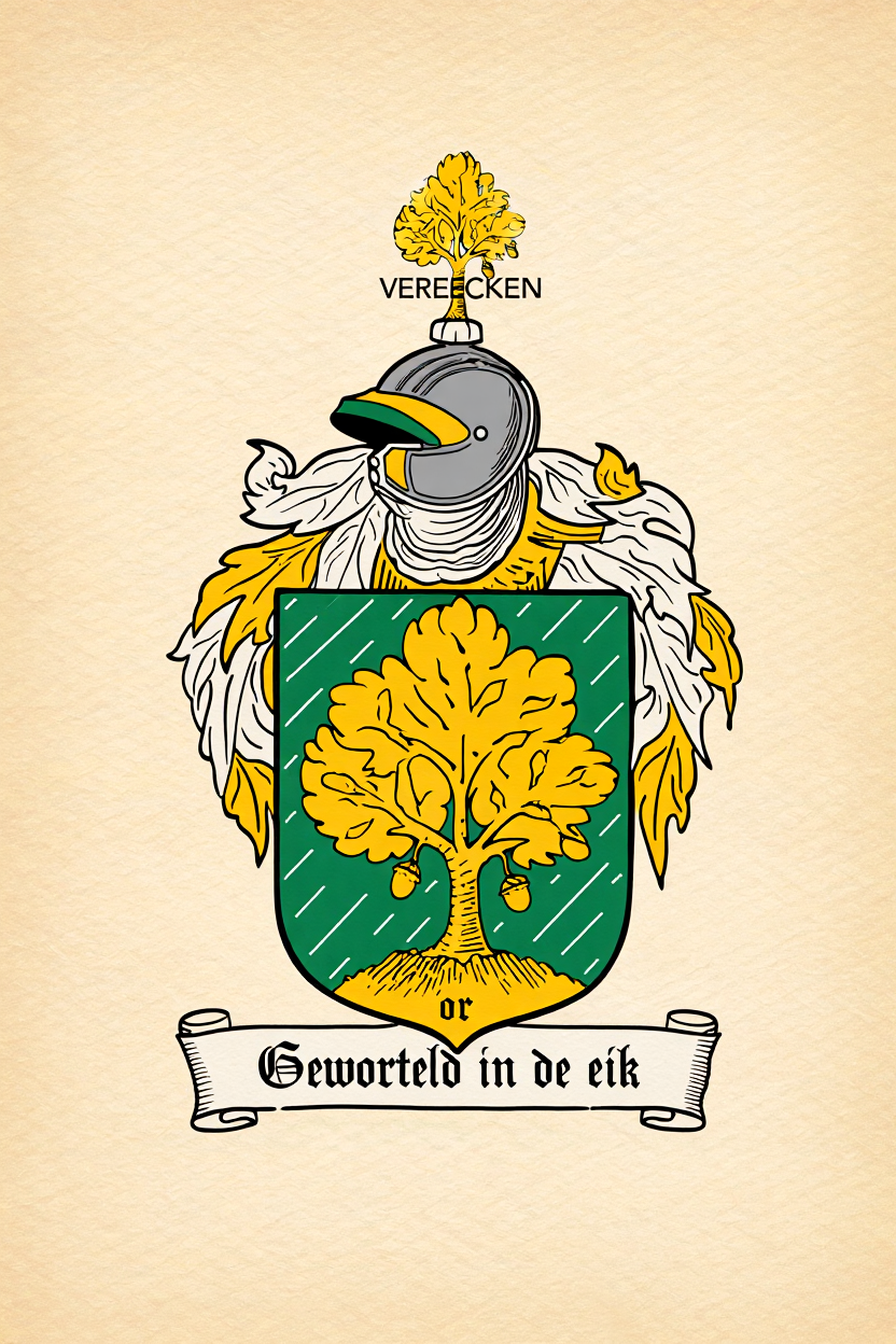 Familiewapen van de achternaam VEREECKEN (vergrendeld)