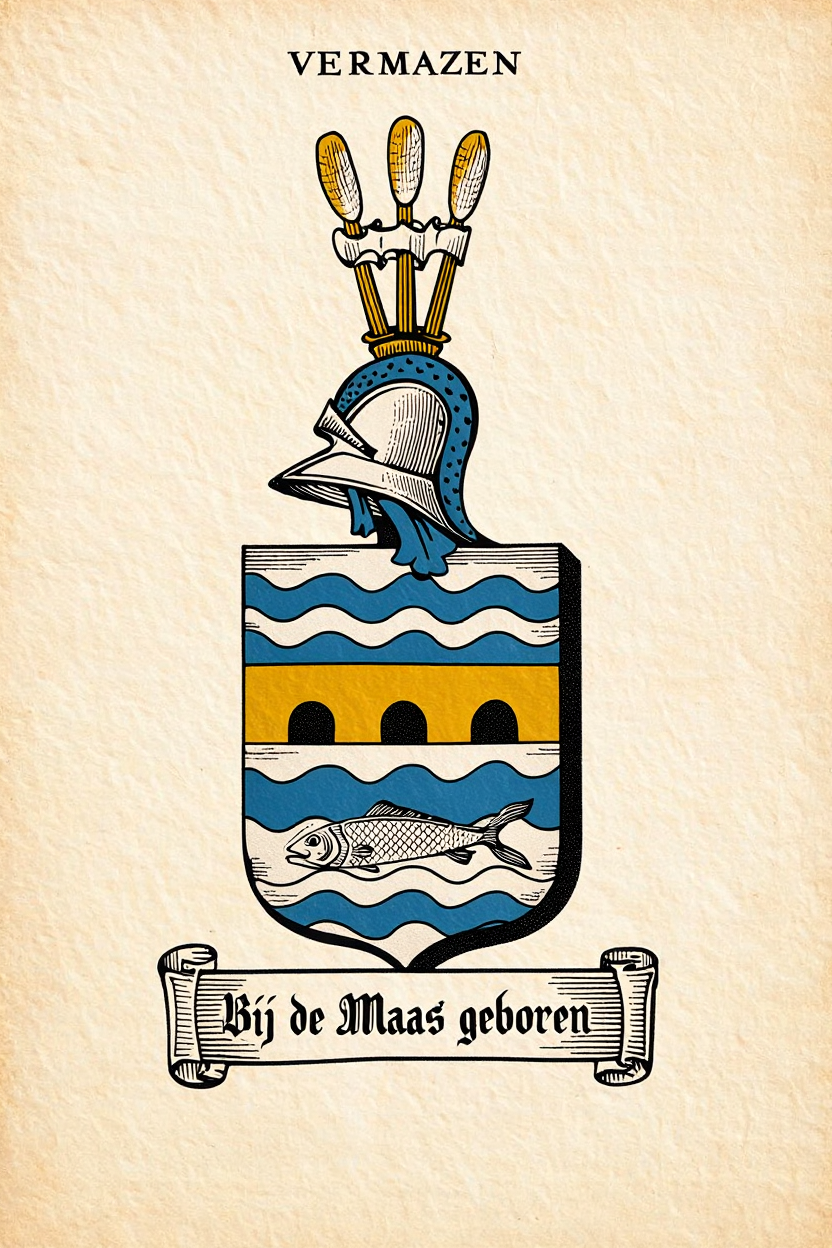 Familiewapen van de achternaam VERMAZEN (vergrendeld)