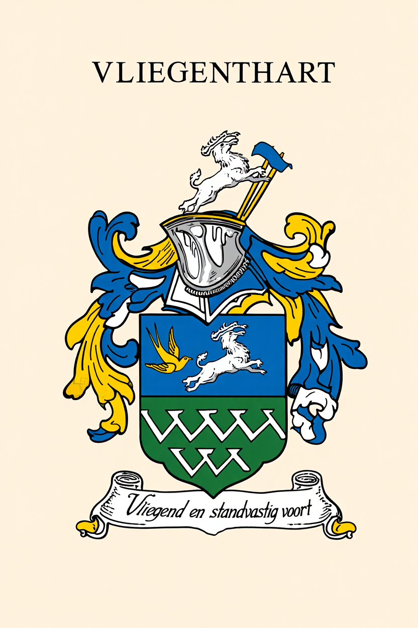Familiewapen van de achternaam VLIEGENTHART (vergrendeld)