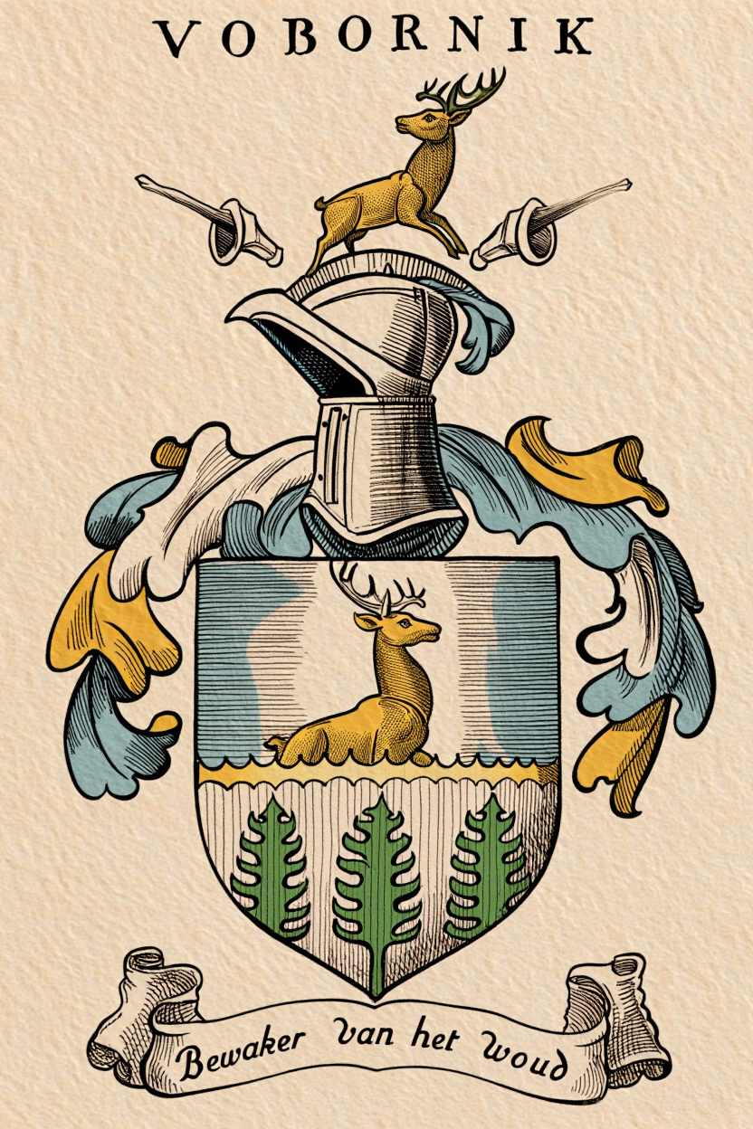 Familiewapen van de achternaam VOBORNIK (vergrendeld)