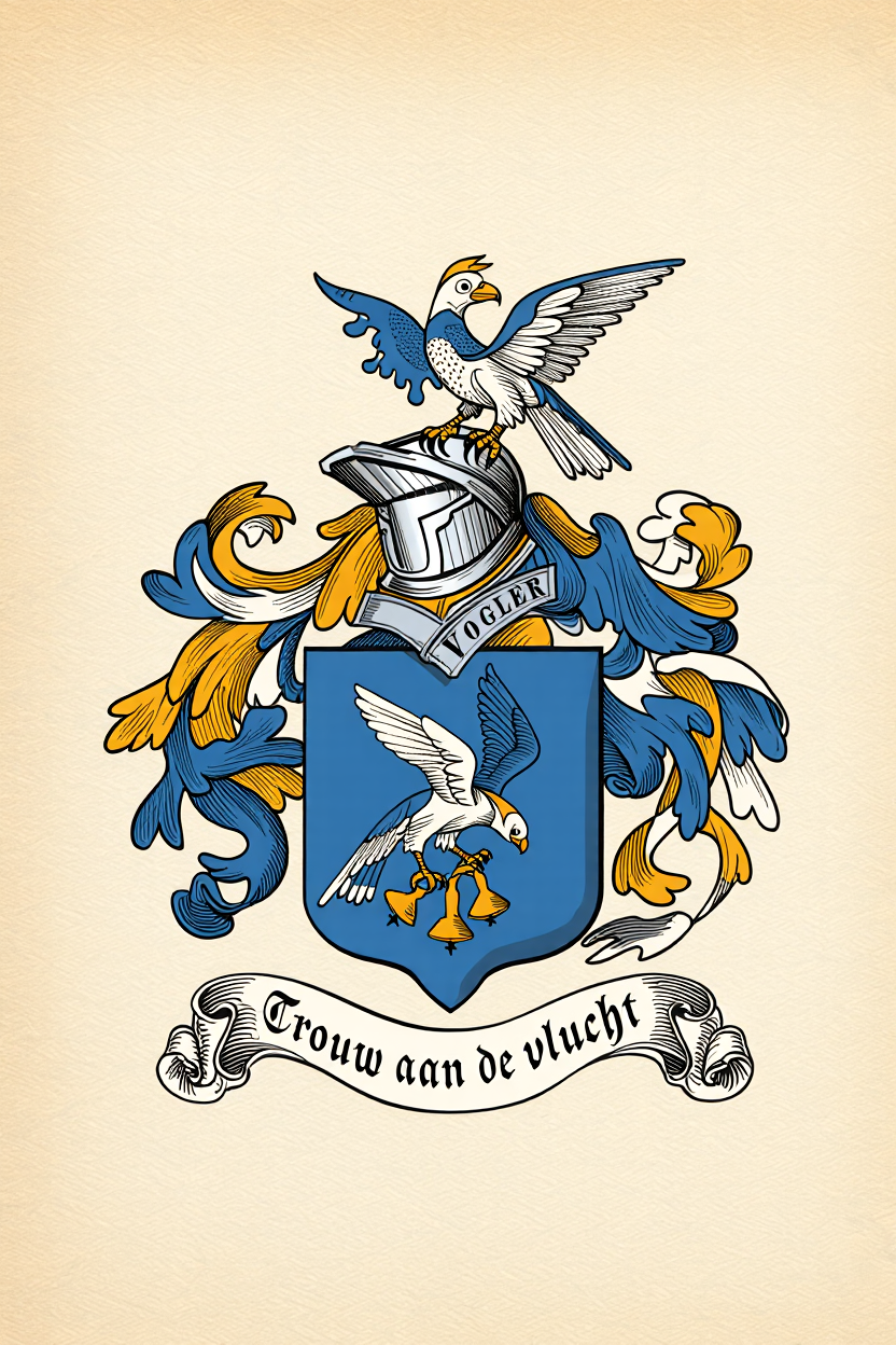 Familiewapen van de achternaam VOGLER (vergrendeld)