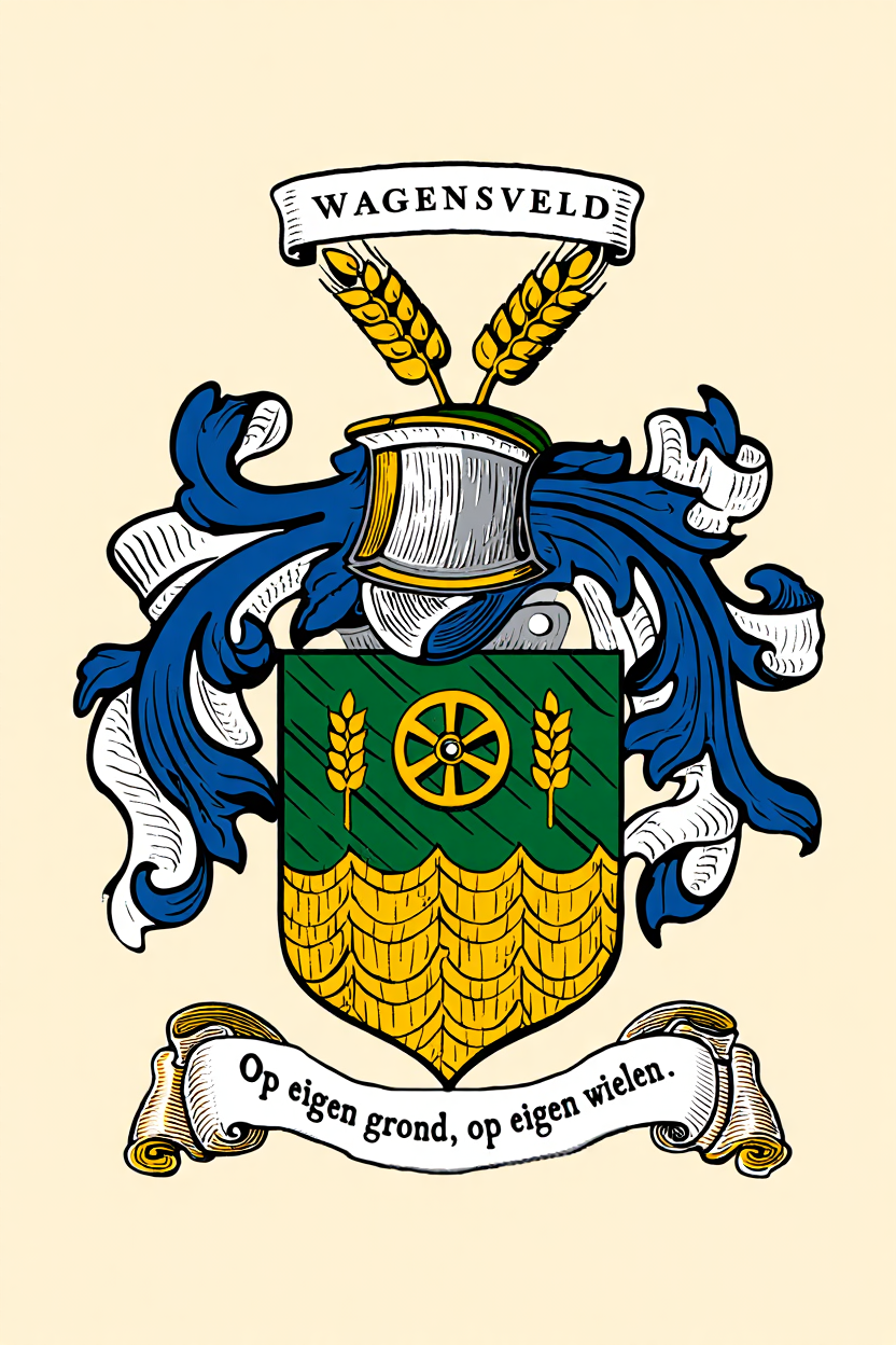 Familiewapen van de achternaam WAGENSVELD (vergrendeld)
