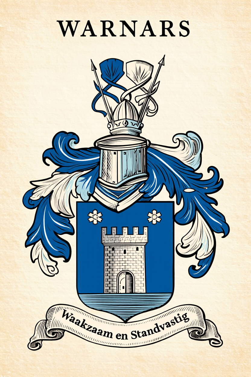 Familiewapen van de achternaam WARNARS (vergrendeld)