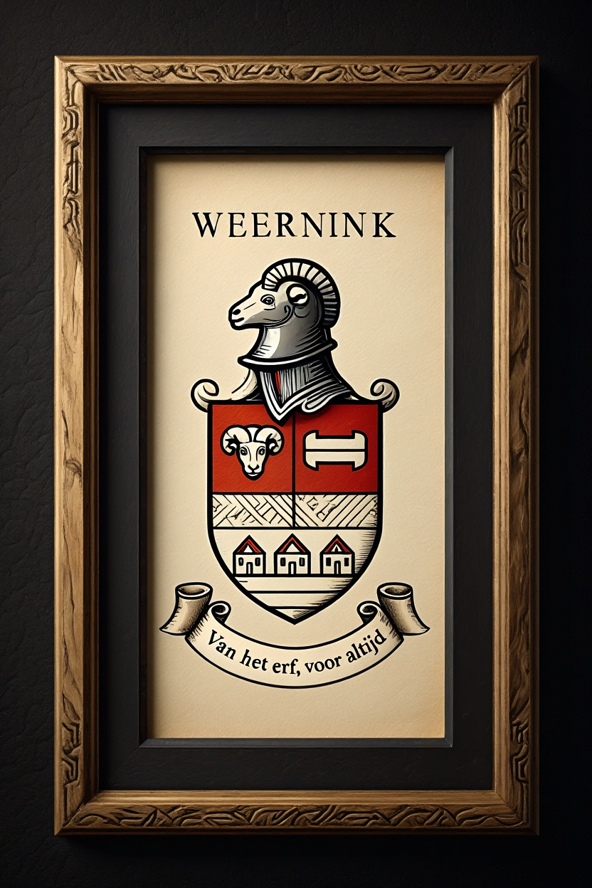 Familiewapen van de achternaam WEERNINK (vergrendeld)