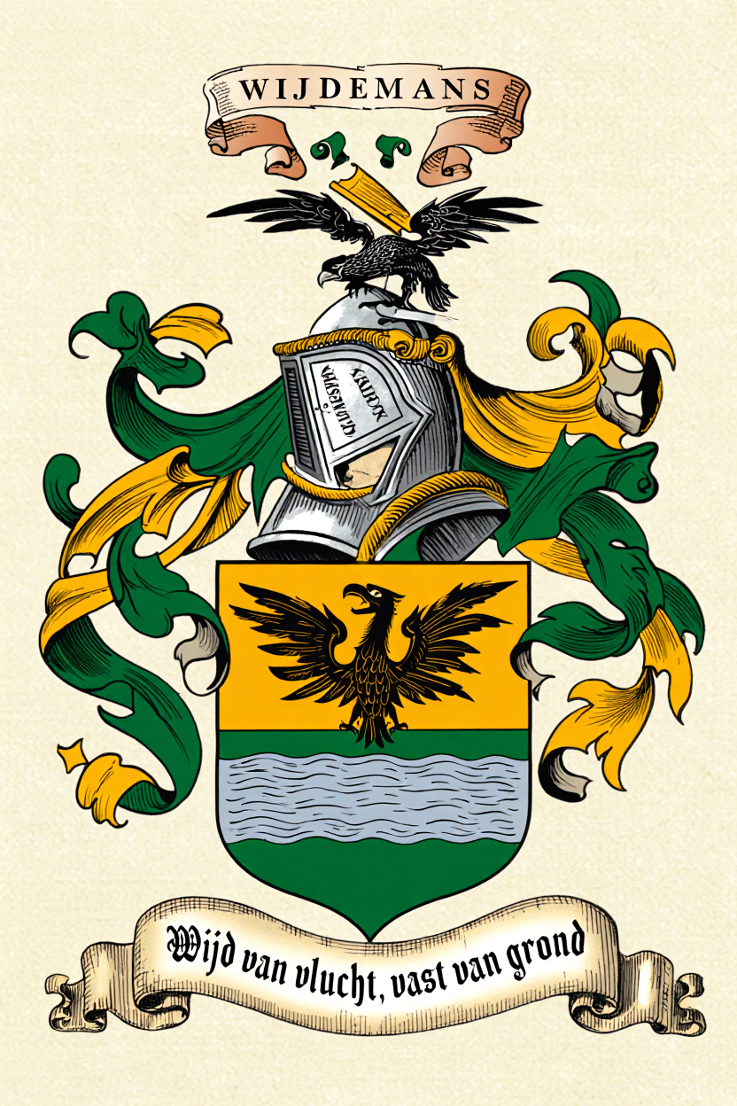 Familiewapen van de achternaam WIJDEMANS (vergrendeld)