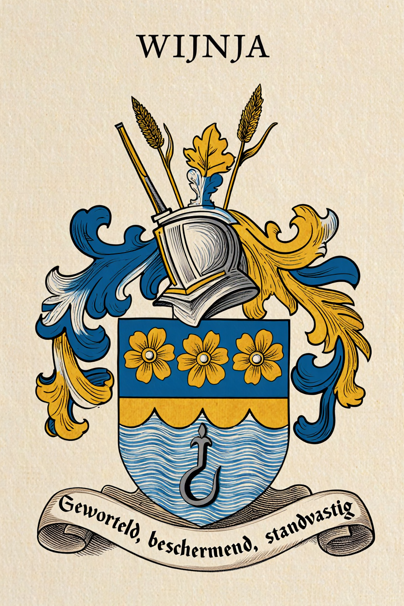 Familiewapen van de achternaam WIJNJA
