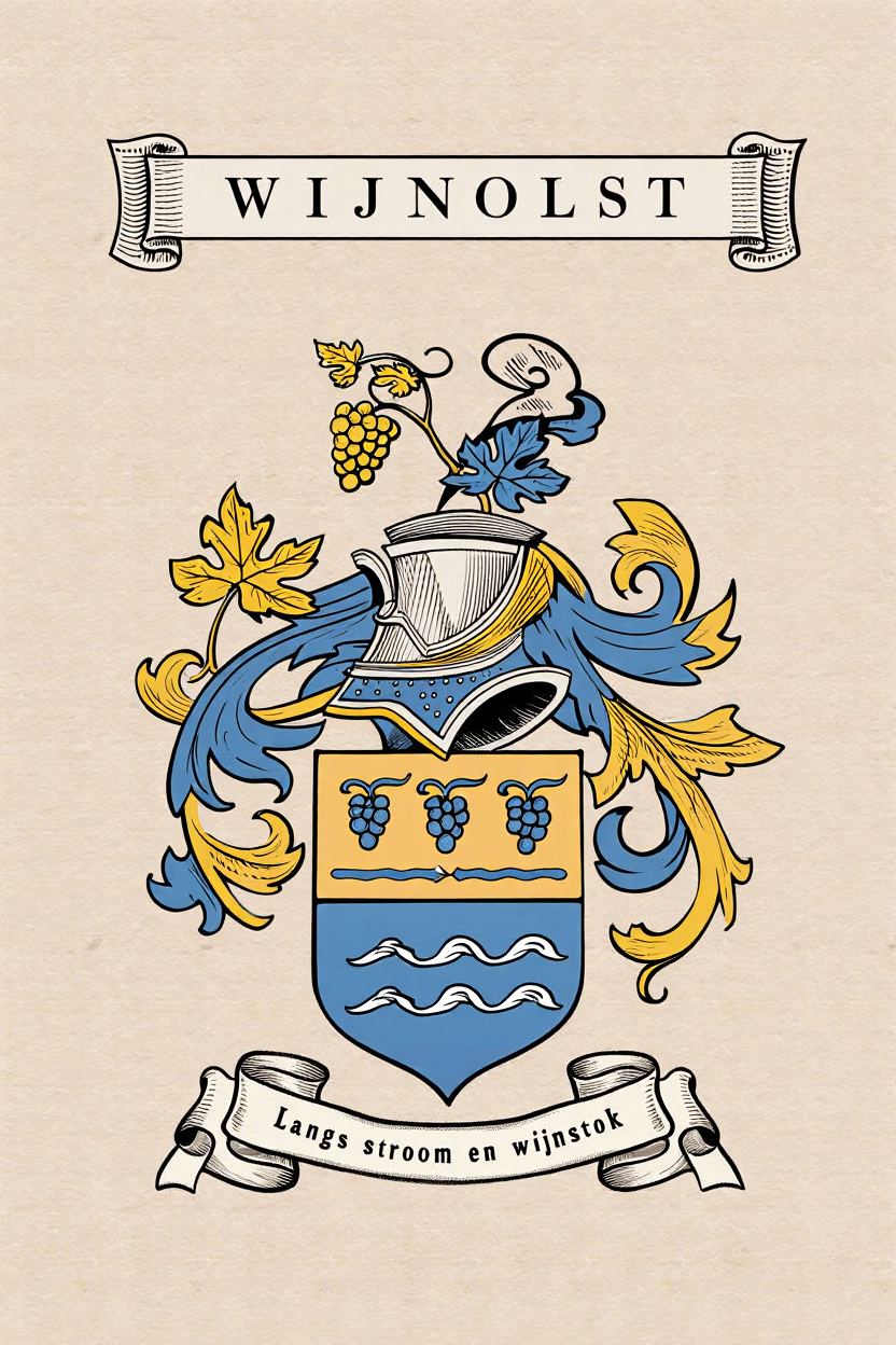 Familiewapen van de achternaam WIJNOLST (vergrendeld)