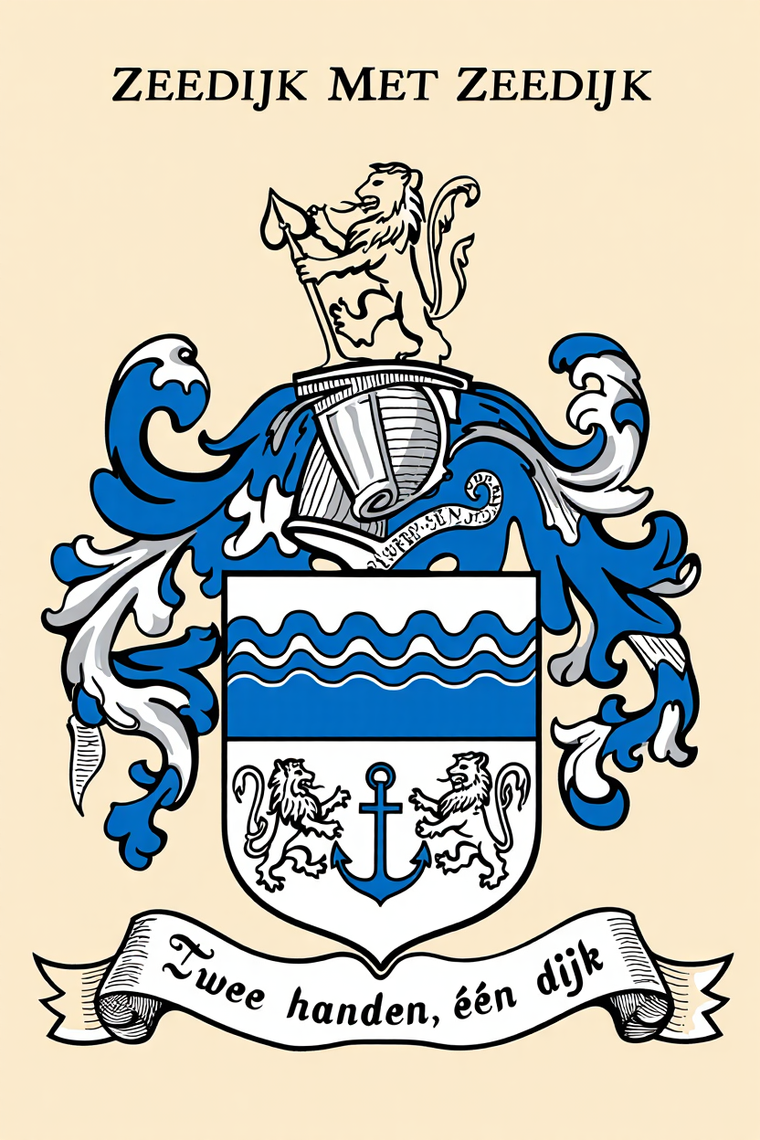 Familiewapen van de achternaam ZEEDIJK MET ZEEDIJK (vergrendeld)