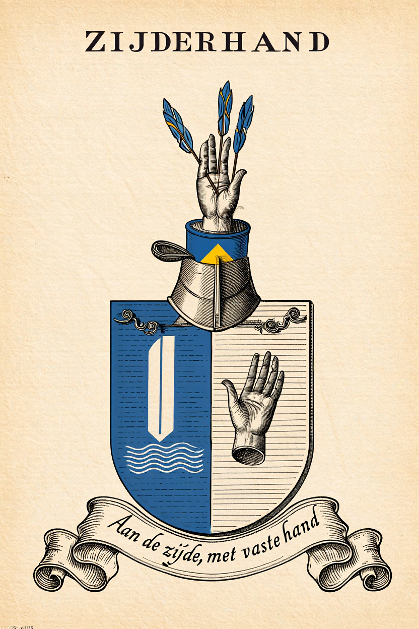 Familiewapen van de achternaam ZIJDERHAND (vergrendeld)