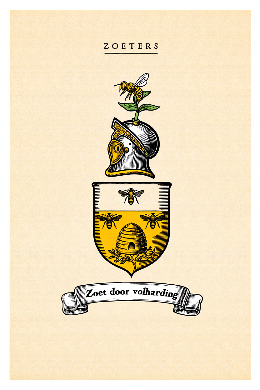 Familiewapen van de achternaam ZOETERS (vergrendeld)