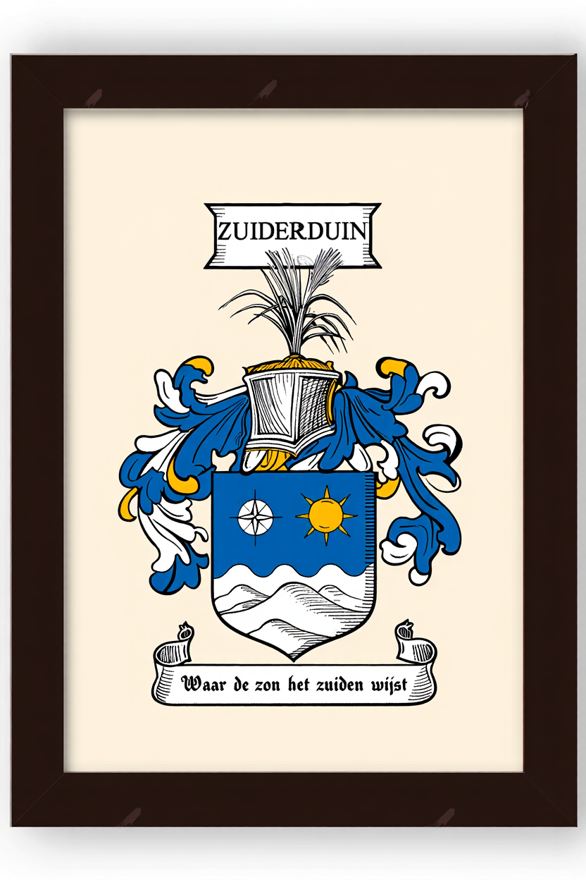 Familiewapen van de achternaam ZUIDERDUIN (vergrendeld)